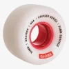 Globe Brand Bruiser Cruiser - White/Red - Skateboard Wheel 55mm < Wheels | Components