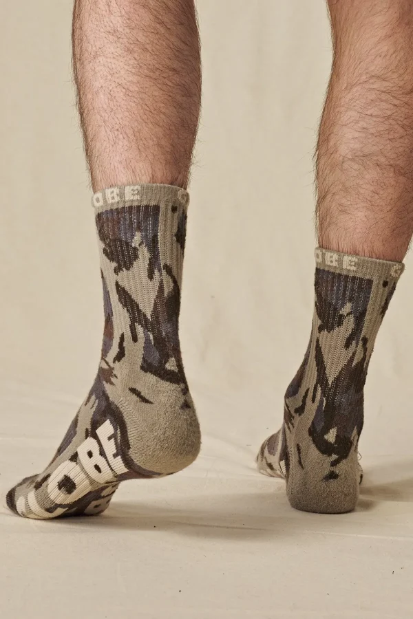 Globe Brand Eco Camo Crew Sock 3 Pack < Socks