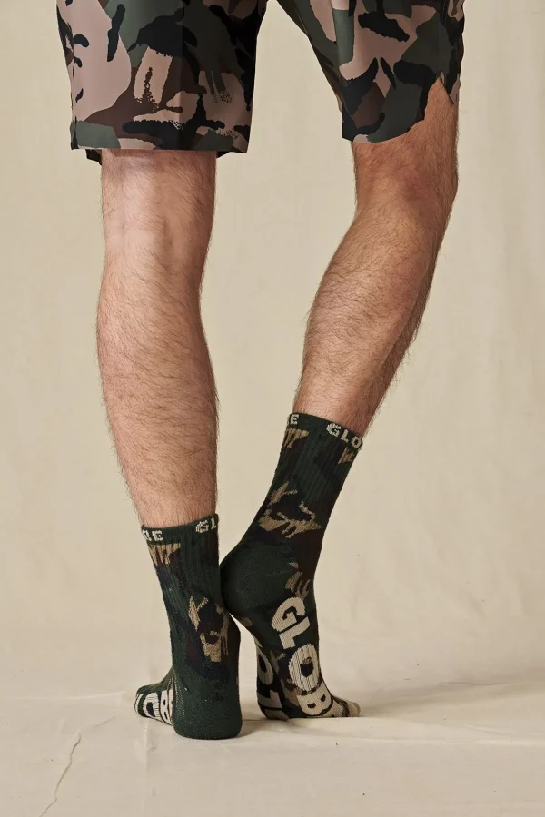Globe Brand Eco Camo Crew Sock 3 Pack < Socks