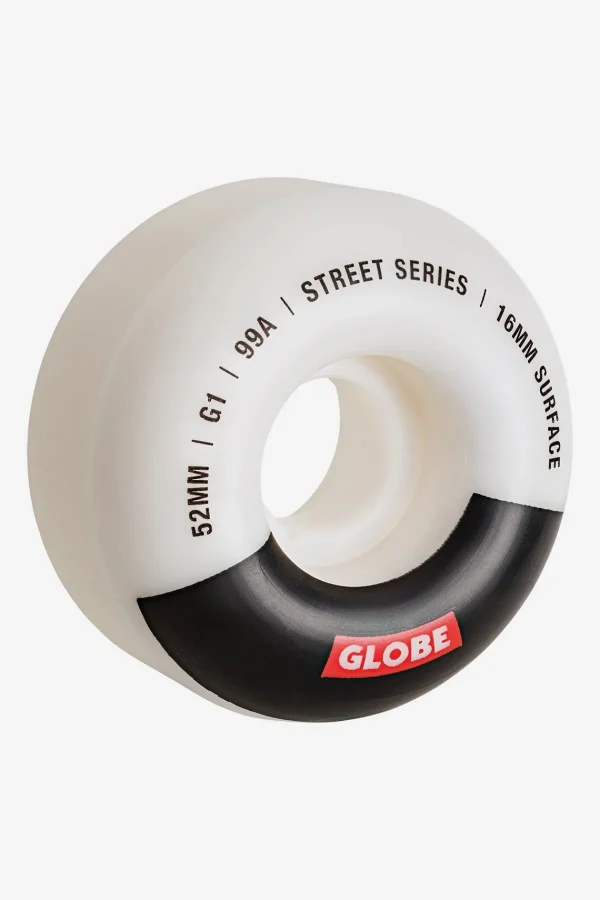 Globe Brand G1 Street - White/ Black - Skateboard Wheel 52mm < Wheels | Components