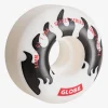 Globe Brand G1 Street - White/Black Flames - Skateboard Wheel 54mm < Wheels | Components