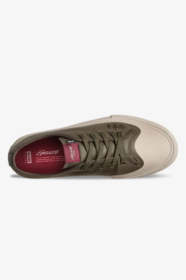 Globe Brand Gillette - Olive/Cream - Skate Shoes < Vegan-Friendly Shoes