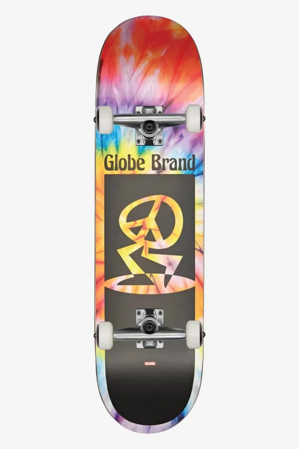 Globe Brand Peace Man Mid - - 7.6" Kids Complete Skateboard<Kids Kids Completes | Completes