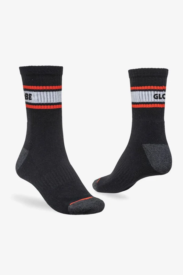 Globe Brand Triple Stripe Crew Sock 5 Pack - < Socks