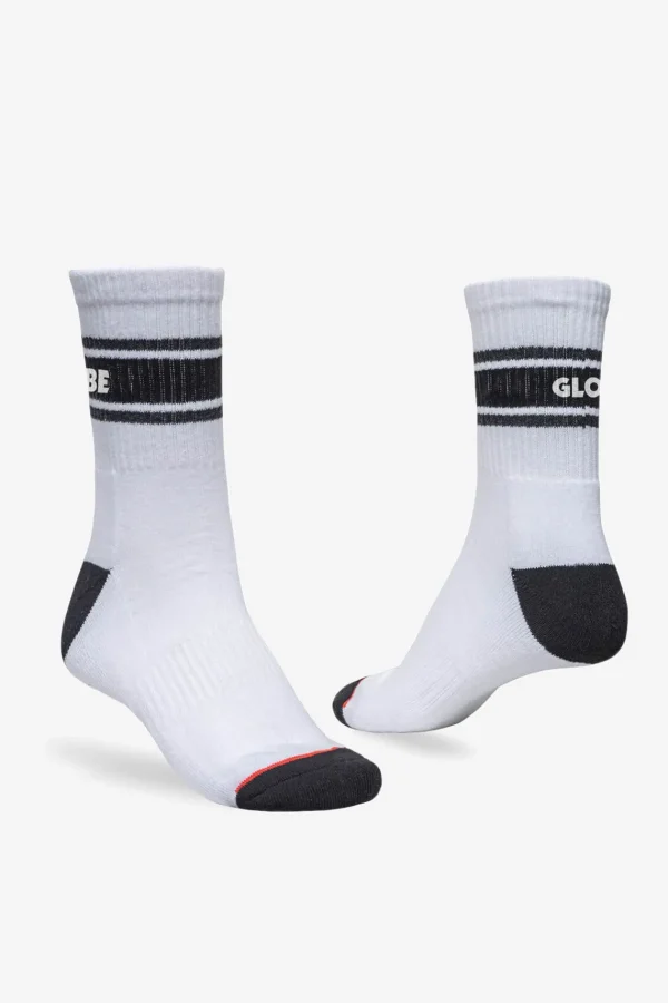 Globe Brand Triple Stripe Crew Sock 5 Pack - < Socks
