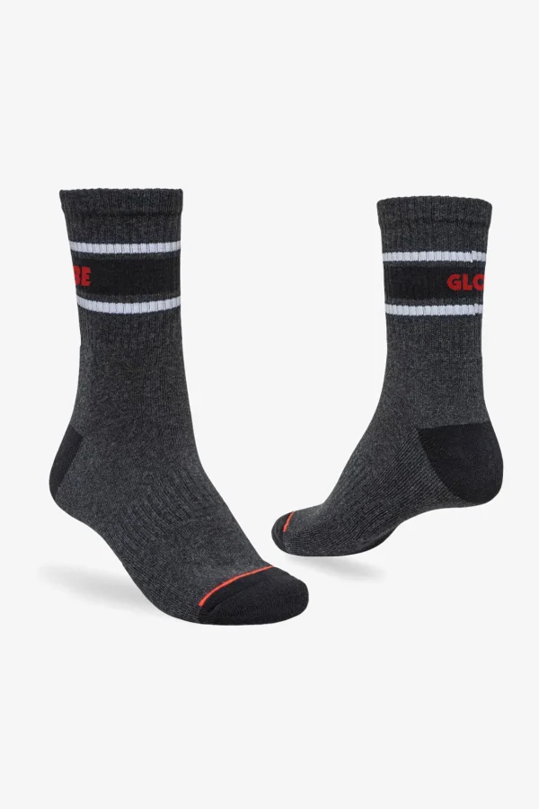 Globe Brand Triple Stripe Crew Sock 5 Pack - < Socks