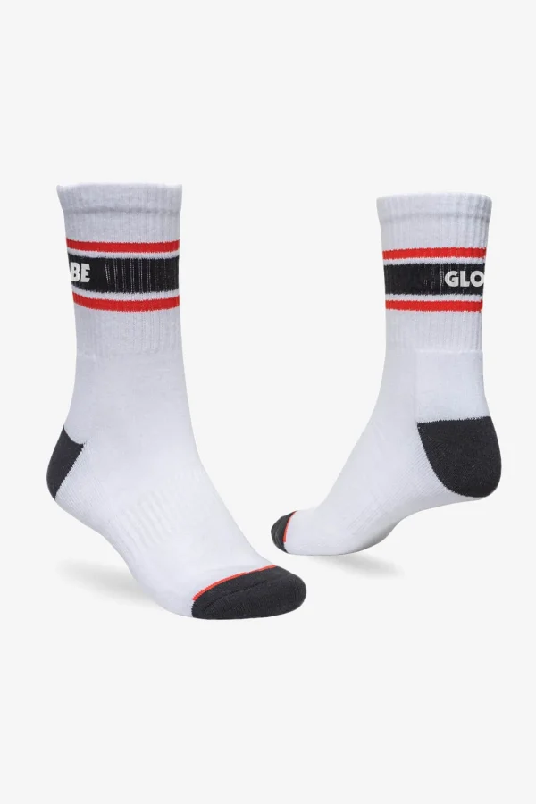 Globe Brand Triple Stripe Crew Sock 5 Pack - < Socks